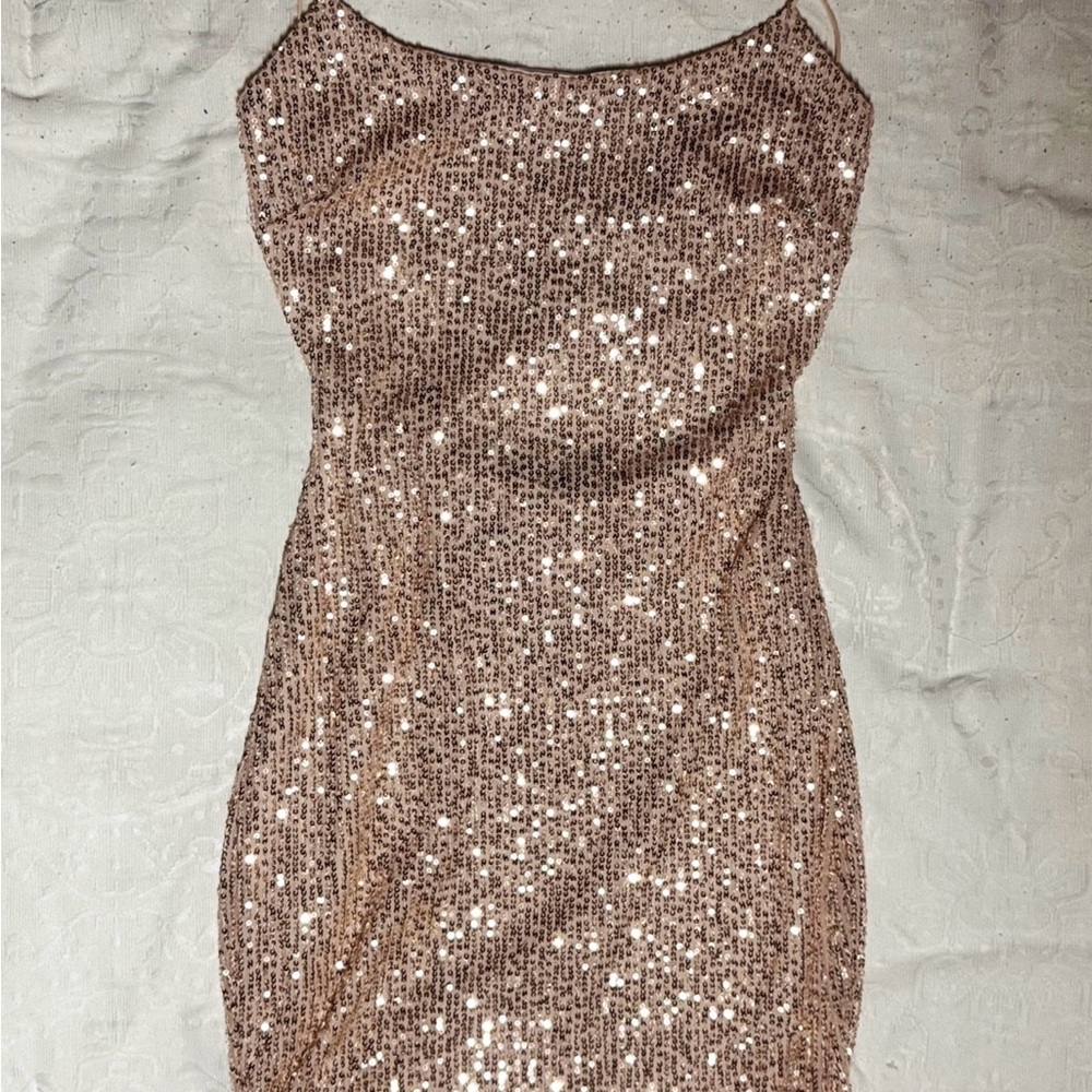 Golden Hour Glam: Elegant Sequin Dress